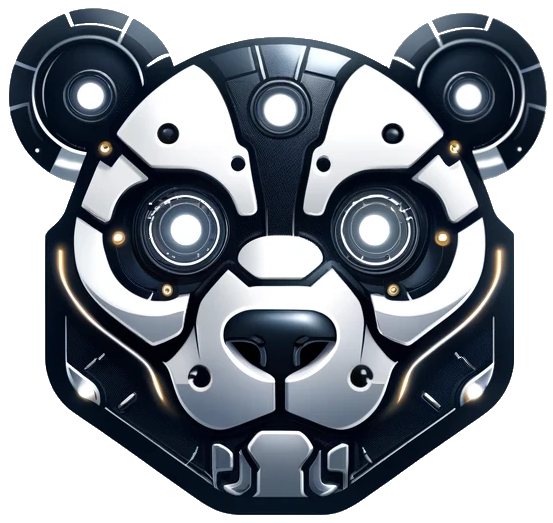 Robotic panda head
